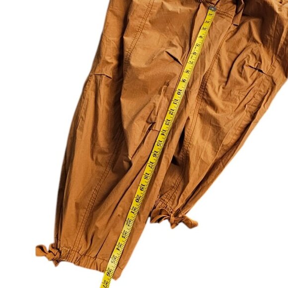 Anthropologie Pilcro Tactical Utility Pants, Brown, Tie Bottom, Plus Size, 1X - Picture 5 of 12